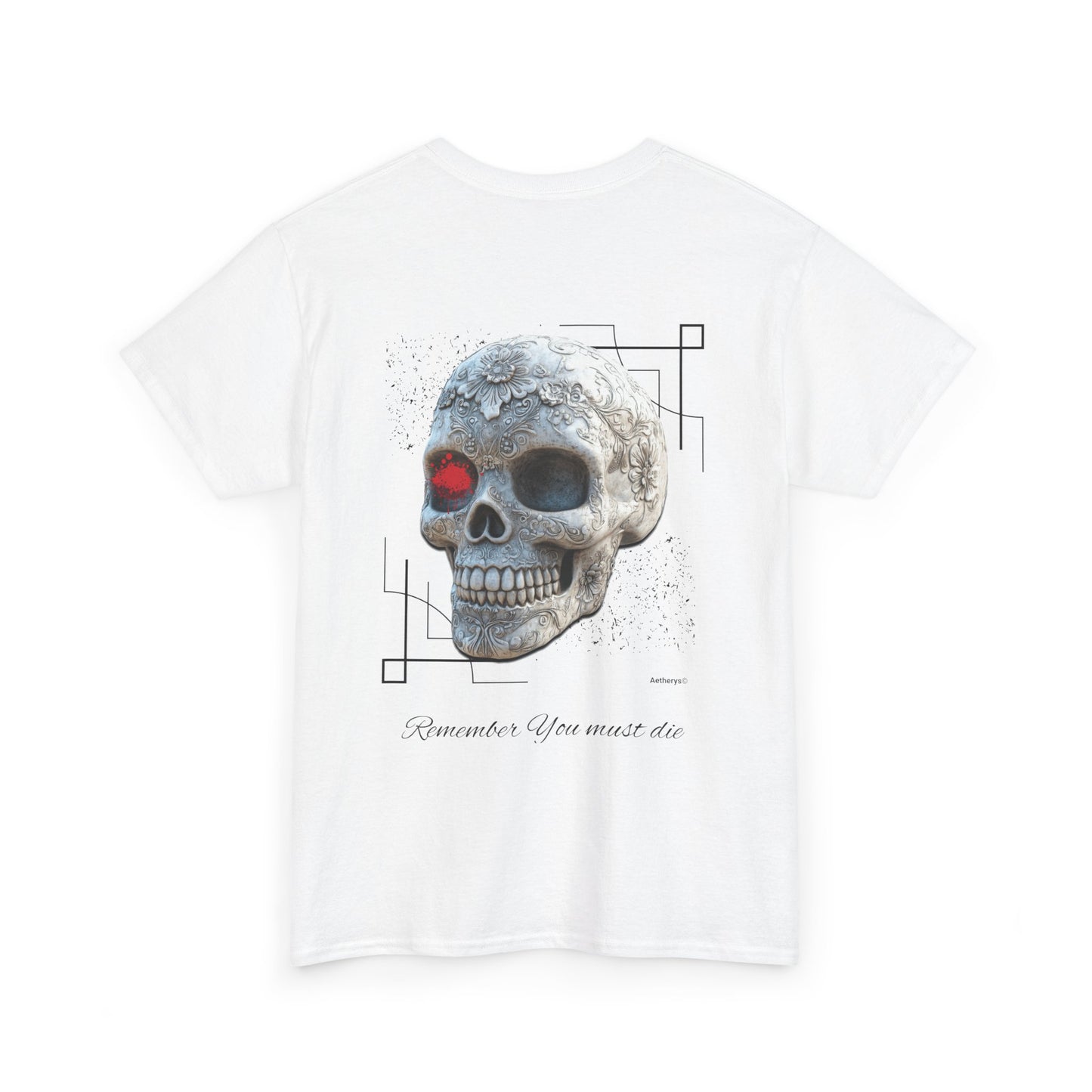 "Memento Mori"  White Cotton T