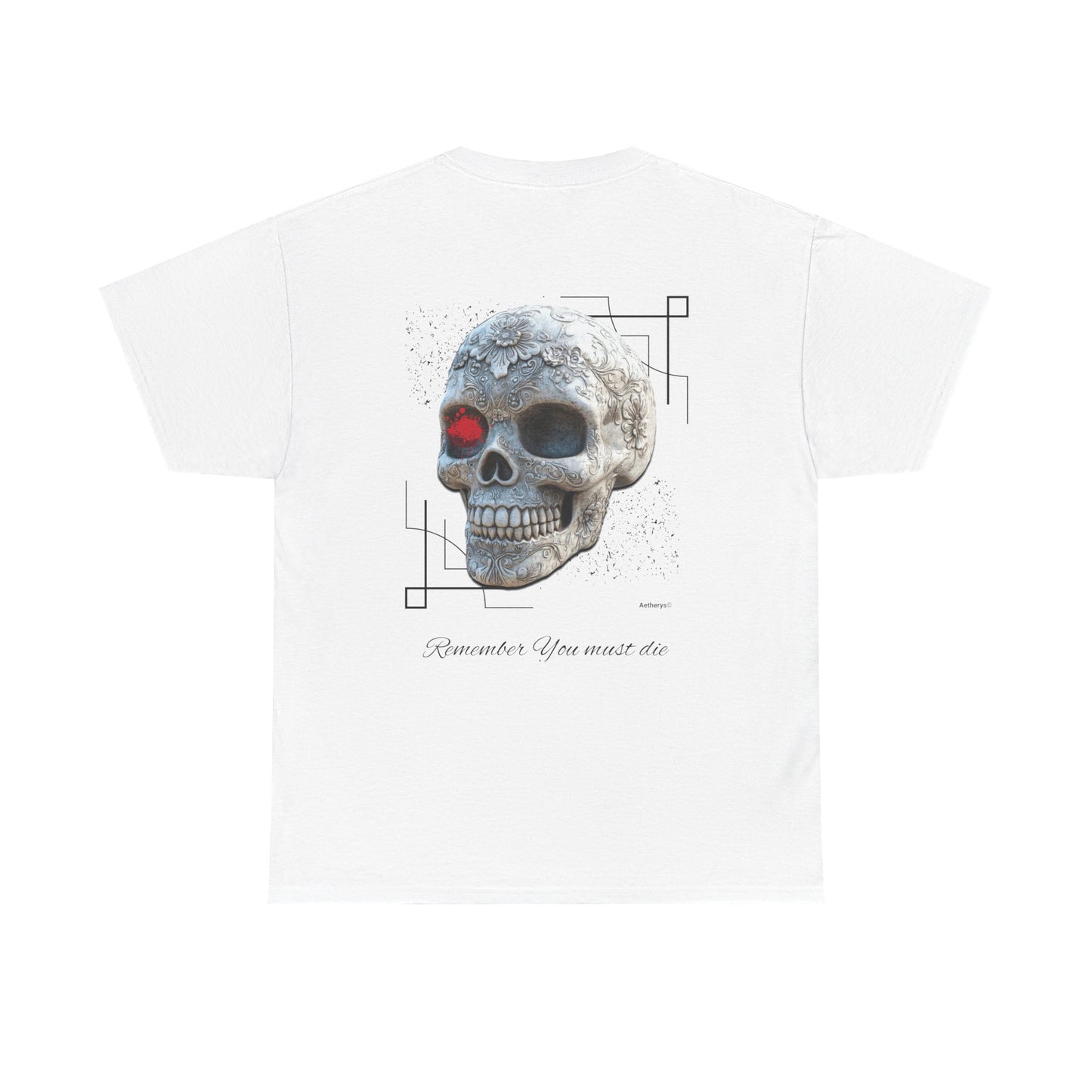 "Memento Mori"  White Cotton T