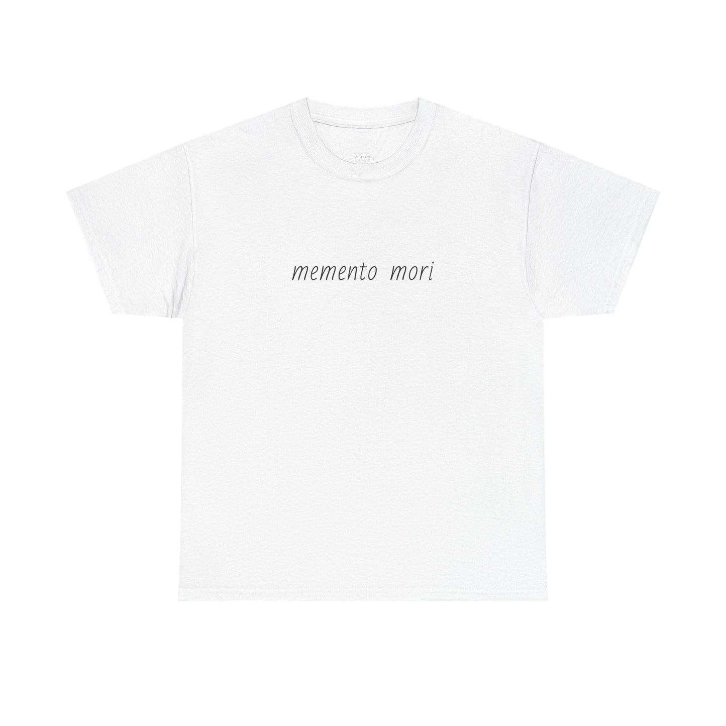 "Memento Mori"  White Cotton T