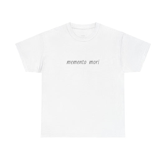 "Memento Mori"  White Cotton T